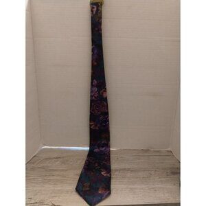 Wembley Floral Print Tie For Men 57" Long Multicolor Polyester